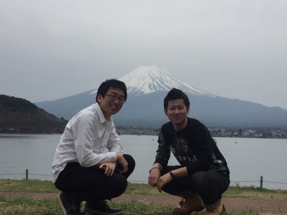 富士山はじめての二人！